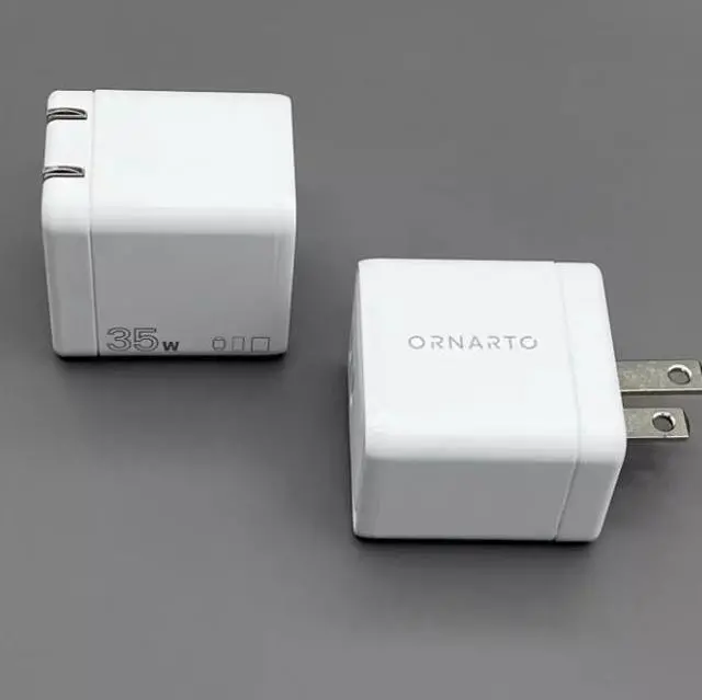 Alt view image 4 of 5 - The ORNARTO dual-C port 35W GaN PD fast charger supports the PPs protocol and iscompatible with iPhone 14/13, iPad,  S22/S21,