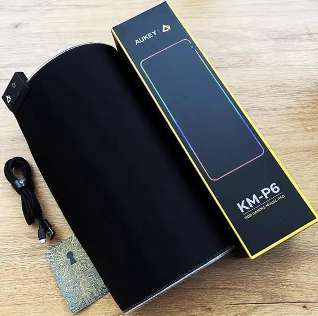 Alt view image 2 of 5 - AUKEY Aoyi RGB Colorful Gaming Mouse Mat with Multiple Lighting Effects and Large Anti-slip Rubber Keyboard Pad