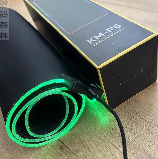 Alt view image 3 of 5 - AUKEY Aoyi RGB Colorful Gaming Mouse Mat with Multiple Lighting Effects and Large Anti-slip Rubber Keyboard Pad