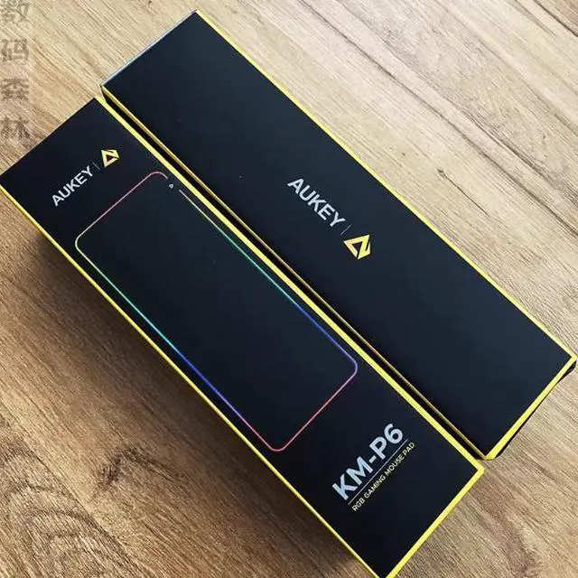 Alt view image 4 of 5 - AUKEY Aoyi RGB Colorful Gaming Mouse Mat with Multiple Lighting Effects and Large Anti-slip Rubber Keyboard Pad