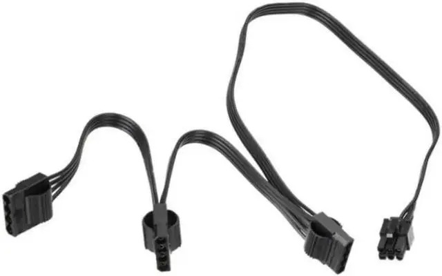 Alt view image 5 of 6 - Original Seasonic 6Pin to 3 Port Molex IDE 4Pin Straight Power Cable for Seasonic FOCUS 850/750/650/550/500/450 GOLD Modular PSU