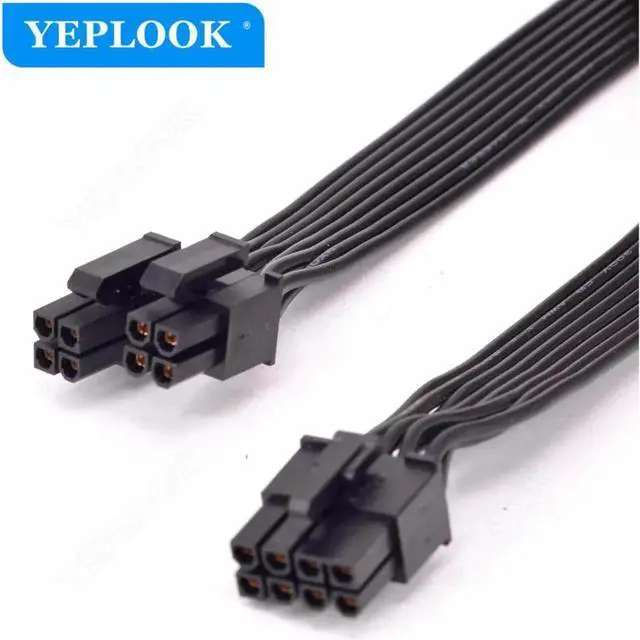 Alt view image 2 of 5 - CPU 8Pin to 8Pin (4+4Pin) Power Supply Cable ATX 12V P4 to P8 For Seasonic X Series X-1050XM2,X-1250XM2, X-650 KM3, X-750 KM3, X-850 KM3 Mining Power Cable