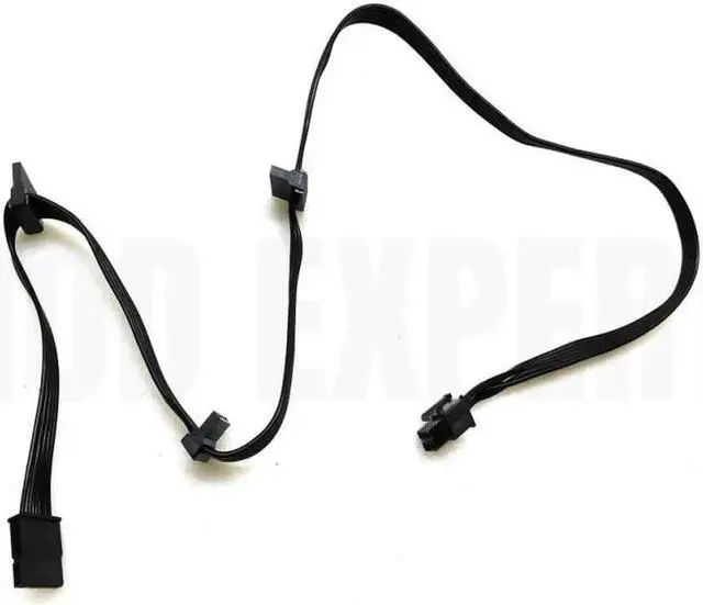 Alt view image 4 of 6 - Original Seasonic 6Pin to 4x SATA Angled SSD HDD Modular Power Cable for PRIME, FOCUS, Platinum, CORE, M12II EVO, SnowSilent PSU