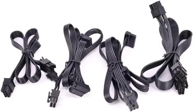 Alt view image 3 of 6 - Seasonic CPU 8pin to 4+4pin Power Supply Cable ATX 12V P4 to P8 With Net for KM3 Series X-750 X-850 SS-1050XP3 M12II Evo Series 620 650 750 850 Snow Silent 750 1050 FOCUS PLUS Gold SSR-850FX