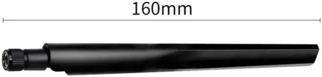 Alt view image 3 of 4 - 10pcs 6DBi WiFi Antenna 2.4GHz/5.8GHz Dual Band RP-SMA Male (Hole) Connector for Wireless Network Router