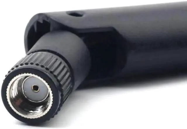 Alt view image 2 of 4 - 10pcs 6DBi WiFi Antenna 2.4GHz/5.8GHz Dual Band RP-SMA Male (Hole) Connector for Wireless Network Router