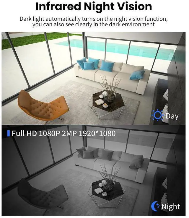 Alt view image 6 of 6 - HDQ15 Camera-High Definition 1080P Wireless WiFi Home Security Camera-QutdoorSportsVideo Camera