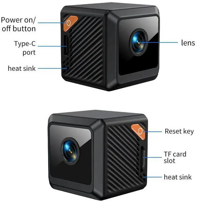 Alt view image 4 of 7 - W02 New1080P Hieh-Definition Camera for Remote HomeMonitoring with Infrared Night Vision andIntelligentWlFl Small Camera