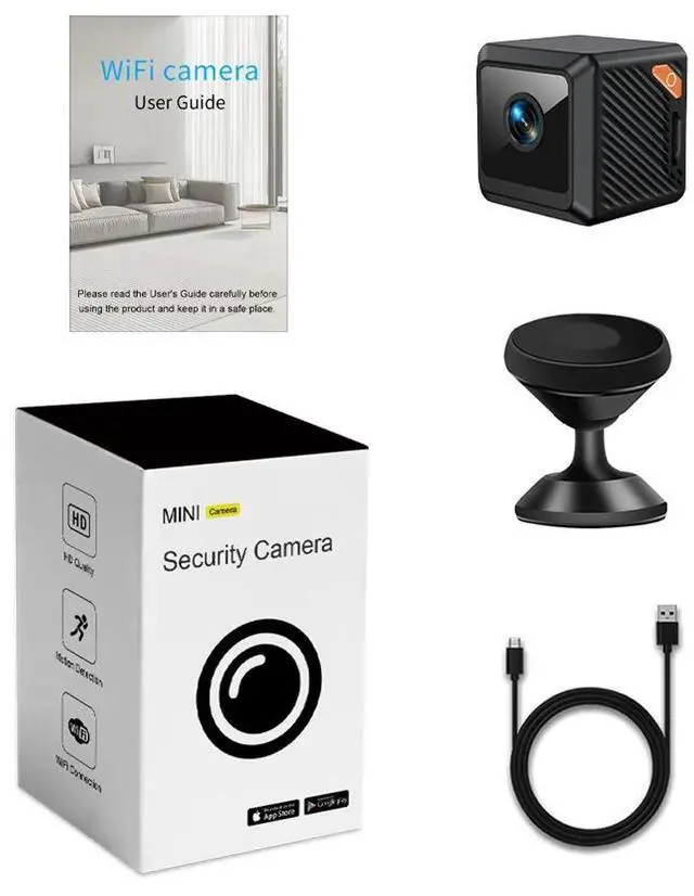Alt view image 7 of 7 - W02 New1080P Hieh-Definition Camera for Remote HomeMonitoring with Infrared Night Vision andIntelligentWlFl Small Camera