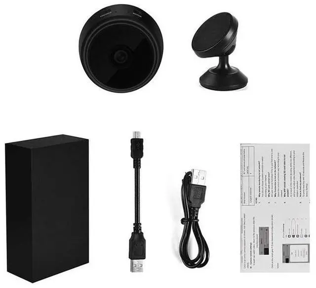 Alt view image 4 of 7 - A9 camera high-definition 1080P motion DV wireless Wi-Fi night vision camera for home security monitoring.