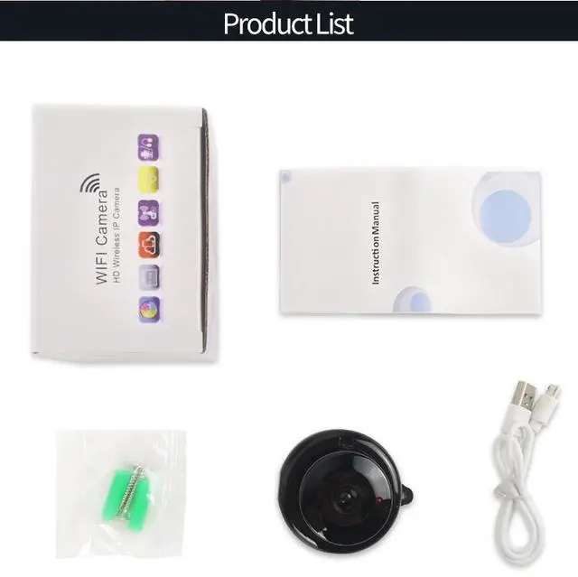 Alt view image 7 of 7 - V380 High Definition Camera- Wireless Wifi Monitoring Home Security Camera- Card Reader Night Vision intelligent Camera