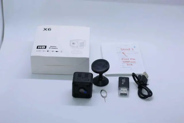 Alt view image 5 of 7 - X6 high-definition small square camera 1080P wireless wifi night vision home security camera outdoor sports DV