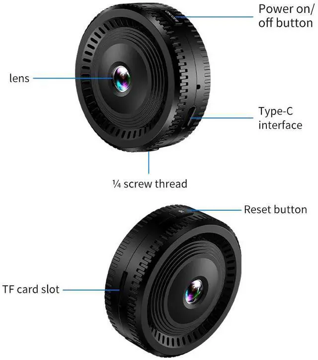 Alt view image 5 of 7 - C8  1080P High Definition Sports Camera Remote Home Monitoring infrared Night Vision Intelligent Wlfl Camera