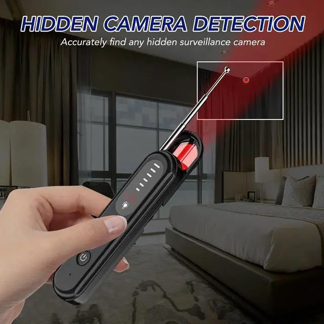 Alt view image 4 of 7 - T01 detector camera, infrared scanning detector for hotel ant-theft surveillance, GPs anti-positioning and anti-eavesdropping device