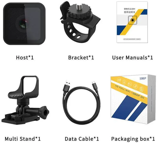 Alt view image 4 of 7 - Z03 lnteligent WiFi Hotspot Camera - 0utdoor High-Definition Waterproof Sports Camera 1080P Home Security Monitoring