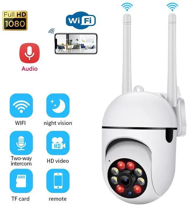 Alt view image 3 of 7 - A7 intelligent camera -home security monitoring night vision dual-lens full-color camera 360-degree two-wayintercom camera