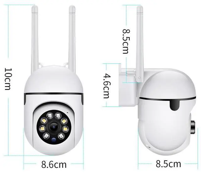 Alt view image 4 of 7 - A7 intelligent camera -home security monitoring night vision dual-lens full-color camera 360-degree two-wayintercom camera
