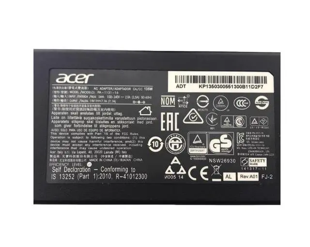 Alt view image 2 of 3 - Cable 19V 7.1A Adapter 135W