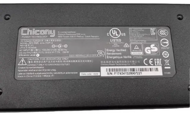 Alt view image 3 of 3 - A14-150P1A, Shenzhou 27-17 War God K670e power supply, 19.5V7.7A adapter, 150