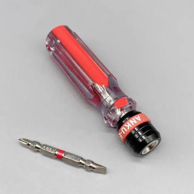 Alt view image 2 of 6 - Crystal screwdriver- double 6.35 head batch head screwdriver-quick-release screwdriver- 6.35 double chuck head double batch head screwd river