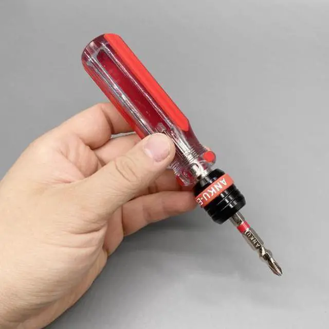 Alt view image 3 of 6 - Crystal screwdriver- double 6.35 head batch head screwdriver-quick-release screwdriver- 6.35 double chuck head double batch head screwd river