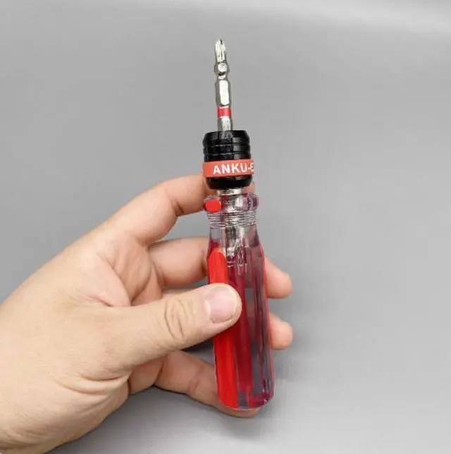 Alt view image 5 of 6 - Crystal screwdriver- double 6.35 head batch head screwdriver-quick-release screwdriver- 6.35 double chuck head double batch head screwd river