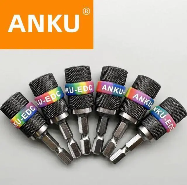 Alt view image 4 of 4 - Hexagonal handle conversion chuck 1/4 electric extension rod 6.35MM dril bit adapter conversion rod hand drill adapterelectric