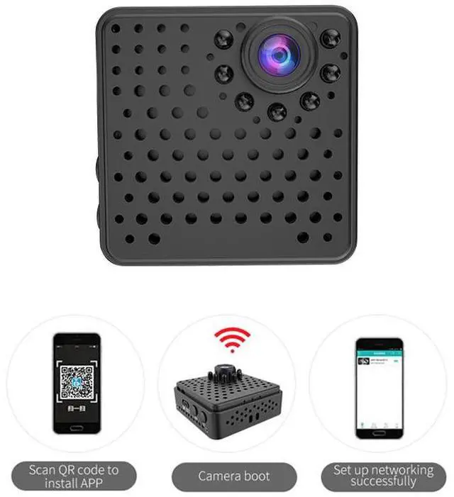 Alt view image 3 of 7 - W18 high-definition camera outdoor sports camera wireless Wifi home camera infrared night vision intelligent monitoring