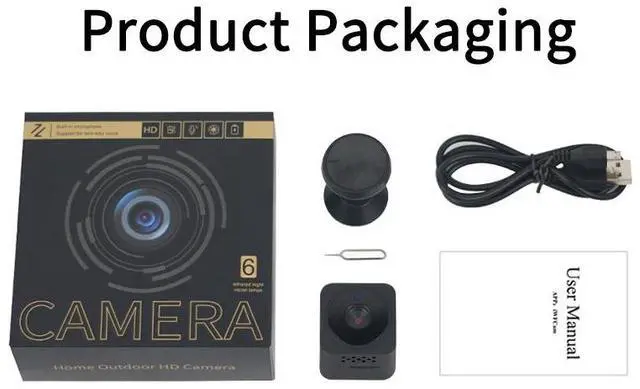 Alt view image 3 of 7 - AS02 Camera High Definition Two-Way Intercom Network Smart Camera Home Security Small Camera Outdoor Sports DV