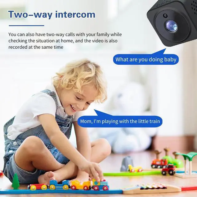 Alt view image 5 of 7 - AS02 Camera High Definition Two-Way Intercom Network Smart Camera Home Security Small Camera Outdoor Sports DV
