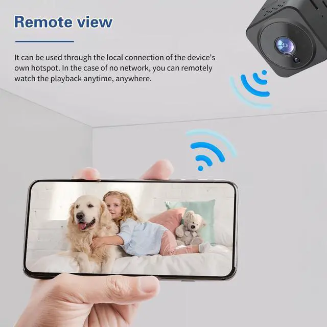 Alt view image 6 of 7 - AS02 Camera High Definition Two-Way Intercom Network Smart Camera Home Security Small Camera Outdoor Sports DV