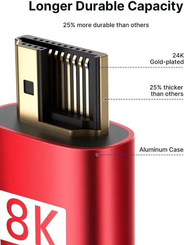 Alt view image 3 of 7 - 8K HDMI2.1 Cable(H133R) 0.5M