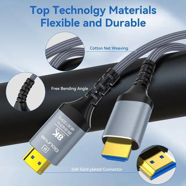 Alt view image 6 of 7 - 8K HDMI 2.1 Fiber(H134G) 80M
