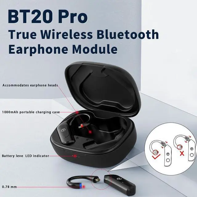 Alt view image 5 of 6 - TRN BT20 Pro IEM Bluetooth Adapter,Wireless Bluetooth Earphone Module(no Headphone)