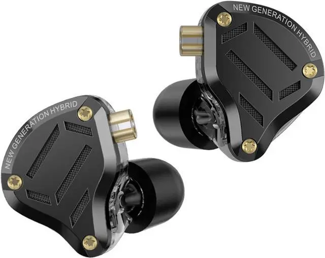Alt view image 3 of 6 - KZ-ZS10 Pro2 Earbuds Wired, 4-Level Custom Tuning Earphones,1DD+4 BA Hybrid IEM,3.5mm Plug Headphones,in Ears Monitors (with mic, Black)