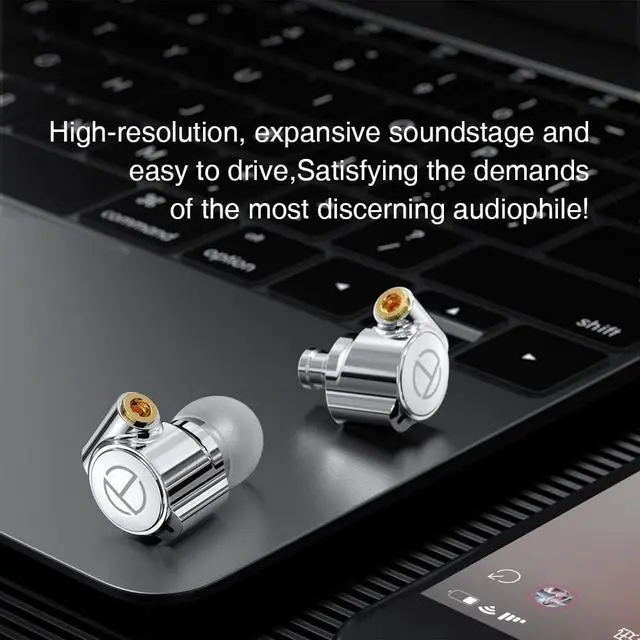 Alt view image 4 of 5 - TRN TA1 in Ear Monitor IEM Earphones,1BA+1DD Hybrid iems for Gaming,8mm Dual-Magnet Dynamic Driver Gaming Earbuds,Wired Earbuds for Singers Musician Audifonos Auriculares