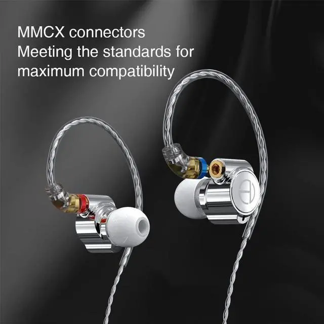 Alt view image 2 of 5 - TRN TA1 in Ear Monitor IEM Earphones,1BA+1DD Hybrid iems for Gaming,8mm Dual-Magnet Dynamic Driver Gaming Earbuds,Wired Earbuds for Singers Musician Audifonos Auriculares