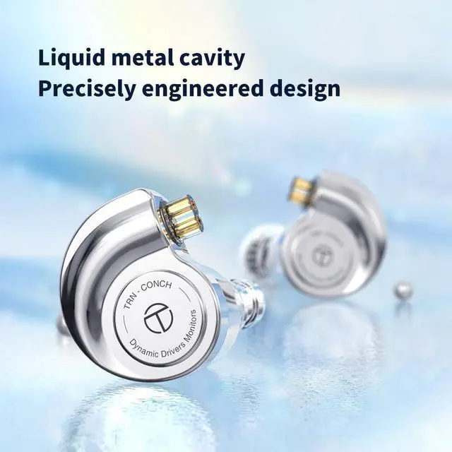 Alt view image 3 of 5 - TRN DLC Diamond Diaphragm Dynamic in Ear Monitors,10mm Dual-Circuit Dynamic Driver Earphones,Ear Buds Wired,Plug Type 2.5mm/3.5mm/4.4mm Ear Buds Wired