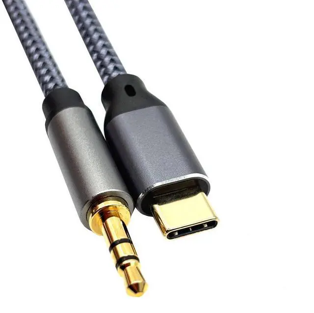 Alt view image 4 of 5 - Type-C to 3.5 audio Type-C car audio adapter cable for AUX lossless sound quality car speakers for listening tomusic 5M