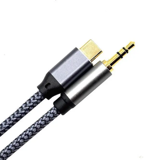 Alt view image 5 of 5 - Type-C to 3.5 audio Type-C car audio adapter cable for AUX lossless sound quality car speakers for listening tomusic 5M