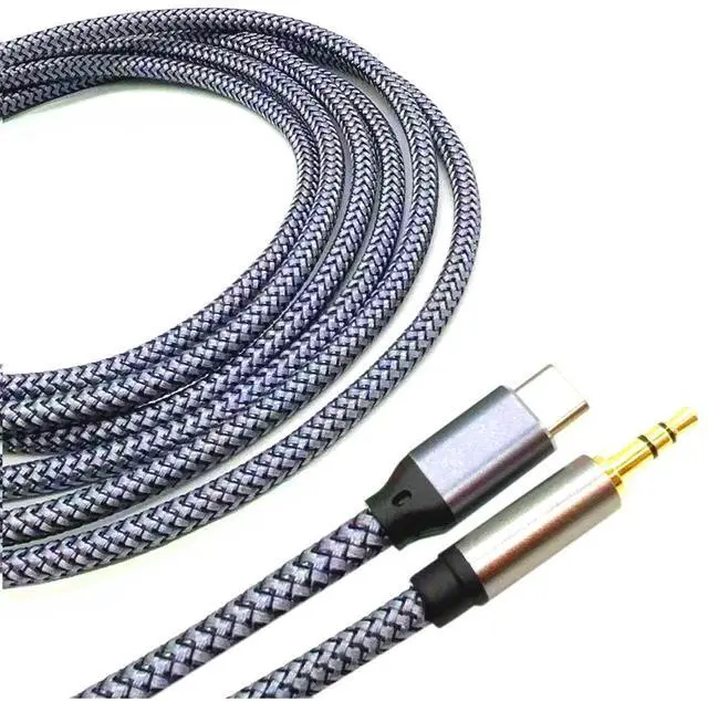 Alt view image 3 of 5 - Type-C to 3.5 audio Type-C car audio adapter cable for AUX lossless sound quality car speakers for listening tomusic 5M