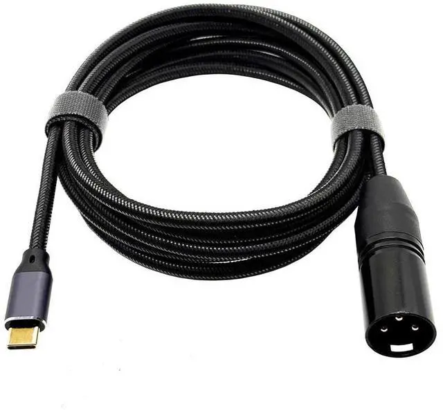 Main image of USB TYPE-C TO Canon USB C TO XLR MALE mobile phone power amplifier mixing console audio cable
1M