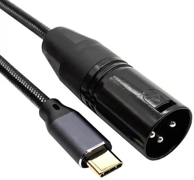 Alt view image 3 of 4 - USB TYPE-C TO Canon USB C TO XLR MALE mobile phone power amplifier mixing console audio cable
1M