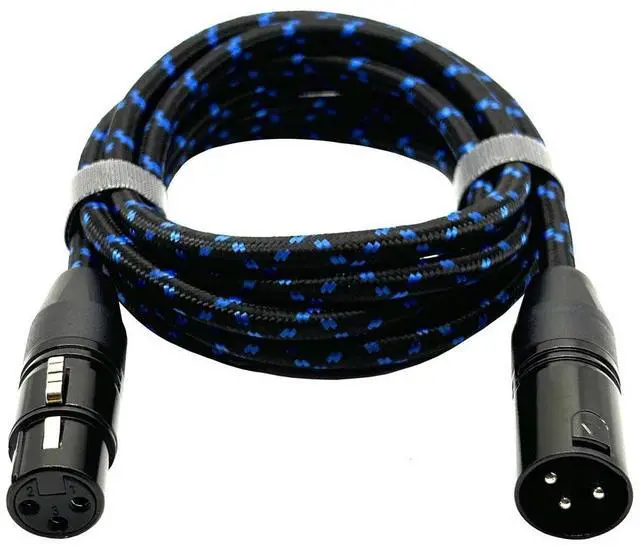 Alt view image 3 of 4 - Injection molded DMX512 stage lighting connection cable braided wire microphone audio cable mixer jack male-female cable  5M