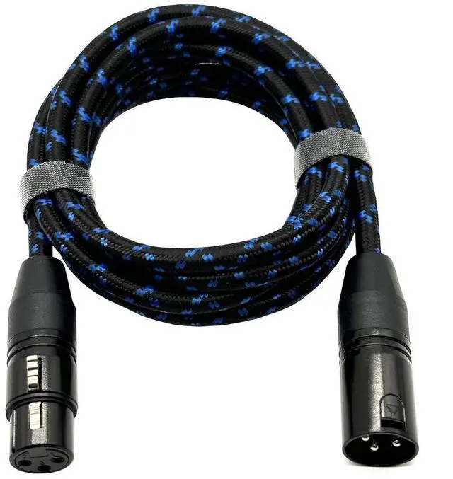 Main image of Injection molded DMX512 stage lighting connection cable braided wire microphone audio cable mixer jack male-female cable  5M