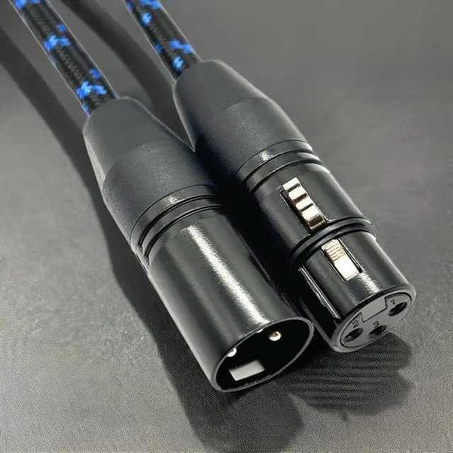 Alt view image 2 of 4 - Injection molded DMX512 stage lighting connection cable braided wire microphone audio cable mixer jack male-female cable  5M