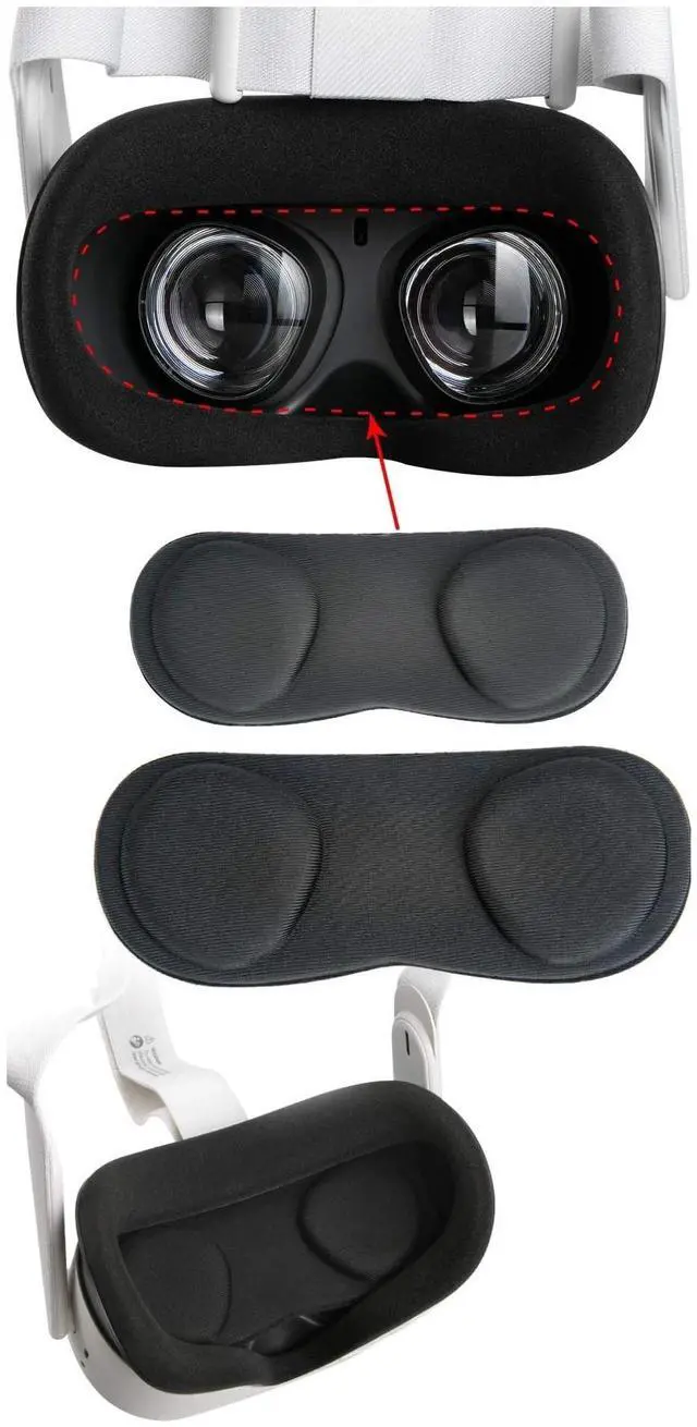 Alt view image 2 of 4 - Suitable for Oculus Quest 2 headset VR lens protective cover for dust and scratch protection, stock supply available.