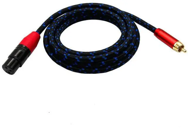 Alt view image 2 of 5 - RCA universal crossover microphone head to XLR cable for connecting RCA to XLR audio line for mixing console and power amplifier   0.6M