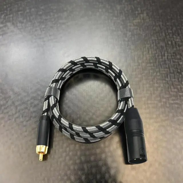 Alt view image 3 of 4 - RCA Lotus cable to Canon male amplifier mixing console av lotus to Canon microphone audio cable to Canon cable   2M