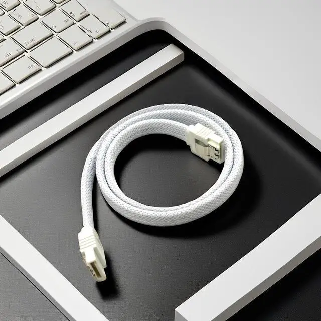 Alt view image 4 of 4 - SATA 3.0 motherboard hard drive data cable, $ATA 3.0 solid-state serial data cable, security system SATA 3.0 data cable 0.3M